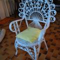 fauteuil rotin blanc